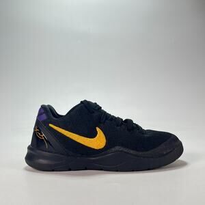 Nike Kobe 8 Protro Lakers Away Black Basketball Shoes FN0267-002 Kids Size 12C